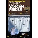 Cherila Bebekler Için 4 Mevsim Güneşlik ve Koruyucu Tüm Araçlara Uygun Araba Perdesi (2 Adet) - Beyaz