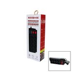 chermik Winnboss-3411 8'li Termal Akım Korumalı USB'li Uzatma Kablosu, 2 Metre, CHRMK6146, Siyah, Erkek