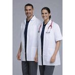 Cherokee 1373 Erkek ve kadın unisex fermuarlı doktor / hemşire önlüğü - Beyaz - XL