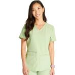 Cherokee Allura CKA685 – CKA184 Kadın Scrubs Takım – İthal, Esnek Kumaşlı Konforlu Doktor Hemşire Forması - Açık Yeşil - 3XL