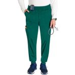 Cherokee Erkekler Scrubs Pantolon İş Kıyafeti Devrimi Jogger WW251, Avcı Yeşili, L