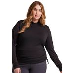 Cherokee Infinity Kadın Underscrubs Mock Boyun CK767, Kalay/Siyah, XL