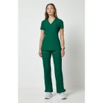 Cherokee Originals WW650 – WW210 Kadın Scrubs Takım – İthal, Çok Cepli Modern Fit Doktor Hemşire Forması - Cerrahi Yeşil