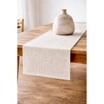 Cherry Bloom Cotton Ham Keten Runner Krem 40 x 100