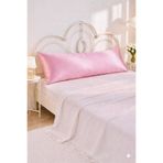 Cherry Bloom Cotton Pembe Saten Uzun Yastık Kılıfı 50 x 135