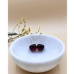 Cherry Bordo Gold Küpe