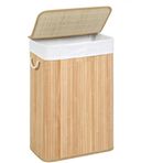 Cherry Collection El Yapımı Bambu Katlanabilir Kirli Çamaşır Sepeti