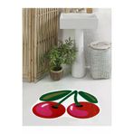 Cherry Desenli Banyo Paspasi 50X60 Cm