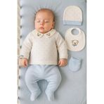 Cherub Baby Baby Boy Puanlı Erkek Bebek Yenidoğan 5 Parça Hastane Çıkışı Zıbın Seti
