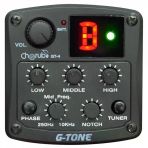 Cherub Gt-4 Akustik Gitar Preamfi Ve Tuner (Profesyonel - Dahili Gitar Elektroniği) | 3-Band Eq (Bass/Middle/Treble), Presence Kontrolü, Lcd Ekranlı Kromatik Tuner, Faz Switch | Ölçüler: Standart Mont