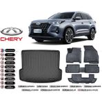 Chery Tiggo 8 7 Kişilik 2023 Model Bagaj Havuzu Araca Özel Siyah Havuzlu Paspas Takımı Sett