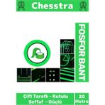 Chesstra Karanlıkta Işık Veren Yansıyan Kendinden Yapışkanlı Reflektör Yeşil Şerit Fosfor Neon Bant 20 Metre