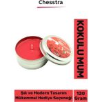 Chesstra Premium Aromaterapi Arınma Huzur Meditasyon Yoga Esans Dekoratif Mum Oda Kokusu 120G Teneke Kutu - Renk