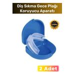 chesstra Premium Kutulu Diş Çene Sıkma Gece Plağı Önleyici Koruyucu Uyku Aparatı Gıcırdatma Dişlik 2 Adet