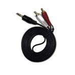 chester 1.5 Metre 2 RCA to AUX Kablo - 3.5 mm Stereo Jack Ses Aktarım Kablosu - Kırmızı Beyaz Tos Fiş