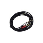 chester 3 Metre 3.5 mm to 2 x 6.35 mm Ses Kablosu - AUX to Çivi Jak Mikser ve Amfi Bağlantı Kablosu