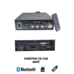 chester Bluetooth Mini Stereo Amfi - USB SD Kart Okuyucu Hoparlör Anfisi - Kumandalı Ev Ofis Ses Sistemi