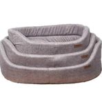 Chester Elips Yıkanabilir Yatak 49-35 cm Small Bej