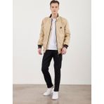 Chester Polo Çetinkaya Chester Polo 7342 Camel Bondit Dik Yaka Mont