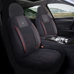 Chevrolet Aveo Araçlara Uyumlu Oto Koltuk Kılıfı Seti - Violet Serisi Siyah/Kırmızı