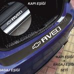 Chevrolet Aveo Bağaj ve Kapı Eşiği Karbon Sticker (SET)