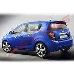 Chevrolet Aveo HB 2011 Üzeri Paslanmaz Çelik Krom Cam Çıtası