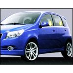 Chevrolet Aveo HB Krom Cam Çıtası 4 parça P.ÇELİK 2005-2011 ARASI