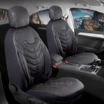 Chevrolet Aveo Uyumlu Full Deri Oto Koltuk Kılıfı Ön Arka Set Classy Model Siyah Sc