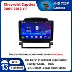 Chevrolet Captiva 2009-2012 Yıl Androıd Sürüm 13 Kablosuz Carplay Navigasyon Multimedya 9 Inç Ekran Navigasyon Cihazı 2Ram+32GB Hafıza Çerçeveli ve Arka Görüş Kameralı