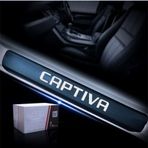 Chevrolet Captiva Carbon Fiber Kapı Eşiği Yazısı Sticker 4Adet