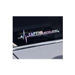 Chevrolet Captiva Yan Cam Sticker Oto Kapı 20 Cm X 7 Cm Holo-Chroma