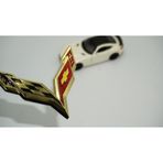 Chevrolet Corvette C6 C7 Logo Bagaj 3M 3D Metal Logo Amblem (547217898)