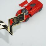 Chevrolet Corvette F1 Logo Bagaj 3M 3D Metal Logo Amblem Seti