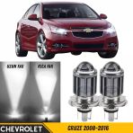 Chevrolet Cruze 2008-2016 Uyumlu Mercekli Far Ampulü Led Xenon Beyaz Renk Far Şimşek Etkili Csp Led Lamba Uzun Kısa 2 Adet Takım