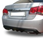 Chevrolet cruze difüzör arka tampon çift çıkış egzoz siyah