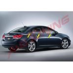 Chevrolet Cruze SD Takımı Paslanmaz Çelik 6 Parça Krom Cam Çıtası