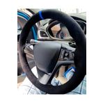 Chevrolet Cruze Uyumlu Dikmeli Direksiyon Kilifi Kirmizi Yuzuklu Alkantara (Nubuk)