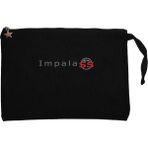 Chevrolet Impala Ss Logo Siyah Clutch Astarlı Cüzdan / El Çantası - 25x18cm