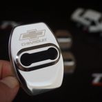 Chevrolet Krom Metal 3m Kapı Kilidi Logo 4 Lü Set