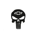 Chevrolet Kuru Kafa Punisher Araba Sticker Yapıştırma
