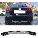 Chevrolet Lacetti HB Gri Difüzör 4 Krom Egzoz Görünümlü Difizör Arka Ek Body Kit 2004 - 2013