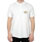 Chevrolet Logo Polo Yaka Beyaz Tişört - XL