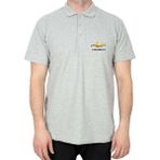 Chevrolet Logo Polo Yaka Gri Tişört - XL