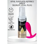 chevron 110 ML Doğal Su Bazlı Extra Kayganlaştırıcı Jel + 7 CM Hub Anal Plug CV-ANLPLG7