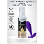 chevron 110 ML Doğal Su Bazlı Extra Kayganlaştırıcı Jel + 7,2 cm Silikon Anal Plug