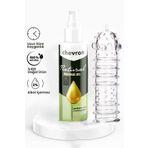 chevron 110 ML Doğal Su Bazlı Extra Kayganlaştırıcı Jel + Şeffaf Tırtıklı Penis Kılıfı CV894598S89560