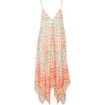 Chevron Desenli Maxi Elbise