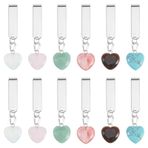 CHGCRAFT 12 Adet 6 Renk Yelken Bezi Yüksek Üst Ayakkabı Charm Kalp Ayakkabı Charm Pirinç Klipsli Spor Ayakkabı DIY Günlük Ayakkabı Ayakkabı Bandı Charms Aksesuar, Pirinç