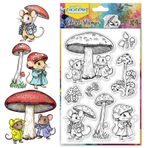 CHGCRAFT Fare temizle pullar mantar şemsiye şeffaf silikon pullar kart yapımı için silikon şeffaf damga mühürler kartlar için pullar yapımı DIY Scrapbooking fotoğraf günlüğü albümü