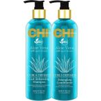 Chi Aloe Vera Curls Defines Şampuan 340 ml + Saç Kremi 340 ml